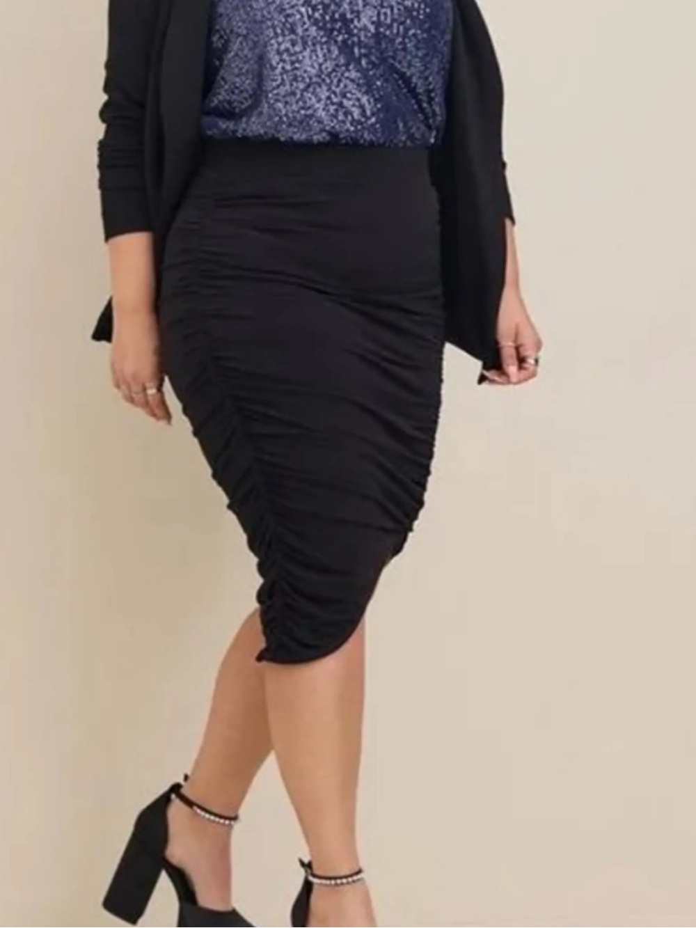 Torrid Ruched Pencil Skirt